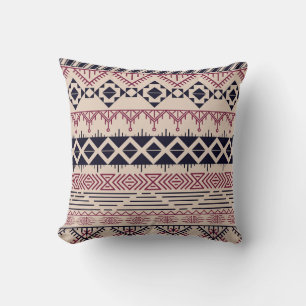 Coussin arrière - plan Aztèque, tribu vintage, motif ethni