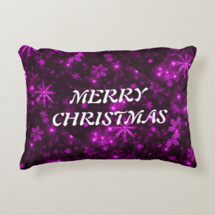 Coussin Arrière - plan blanc violet profond