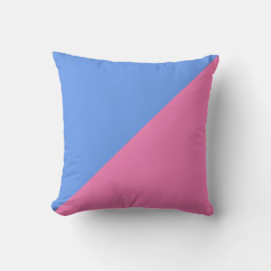 Coussin Arrière - plan bleu clair et rose