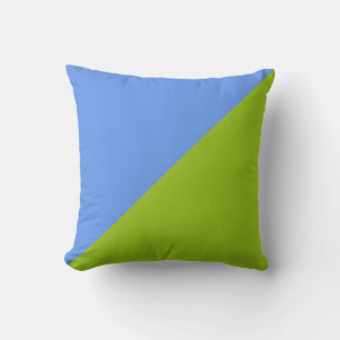 Coussin Arrière - plan bleu clair et vert