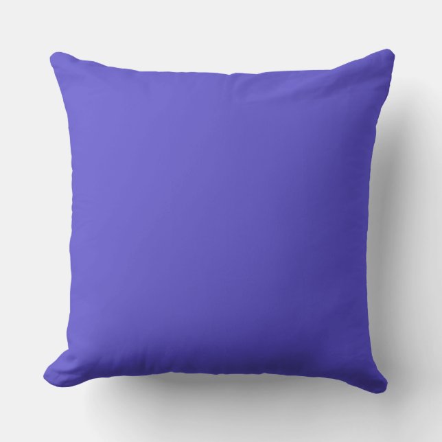 Coussin Arrière - plan couleur solide Iris (Recto)