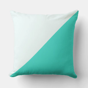 Coussin Arrière - plan couleur solide turquoise et azur br