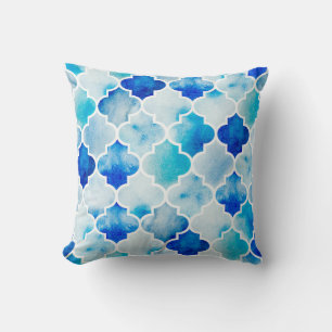 Coussin Arrière - plan d'aquarelle transparente. Belle tou