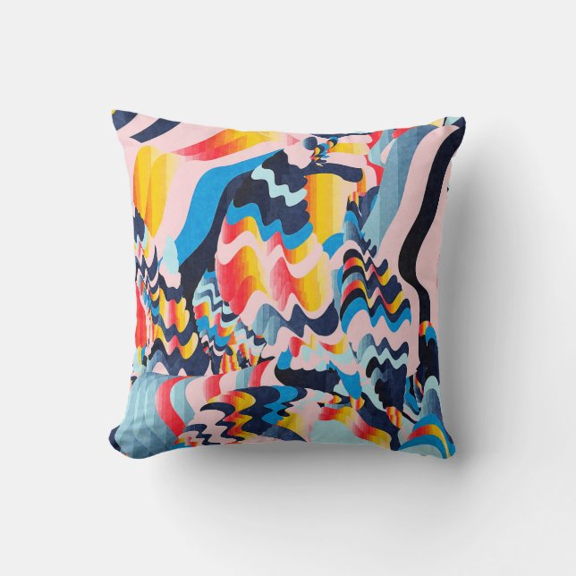 Coussin arrière - plan d'art numérique (Recto)