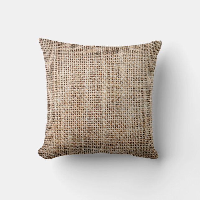 Coussin Arrière - plan de burlap hessian  (Recto)