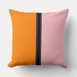 Coussin Arrière - plan de couleurs vives orange et rose