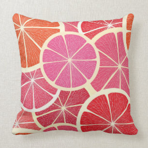 Coussin Arrière - plan de cru de pamplemousse