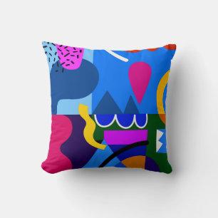 Coussin Arrière - plan de formes géométriques Abstraites c