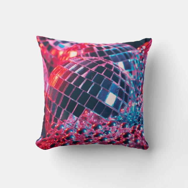 Coussin Arrière - plan de la soirée disco brillant avec bo (Recto)