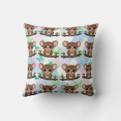 Coussin Arrière - plan de papillon Tarsier Pastel Imprimer (Verso)