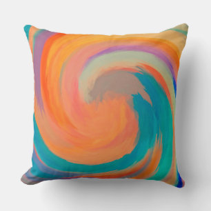 Coussin Arrière - plan de peinture colorée Abstrait Art Sw