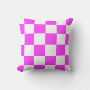 Coussin arrière - plan de tuiles motif À damiers. Blanc et