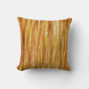 Coussin Arrière - plan doré abstrait brillant avec parti