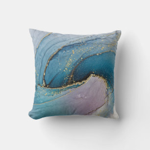 Coussin Arrière-plan en marbre bleu