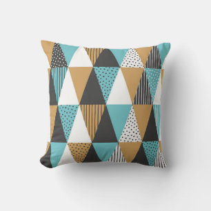 Coussin Arrière - plan géométrique. Illustration vintage A