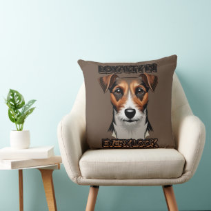 Coussin Arrière - plan gris Terrier Croquis réaliste