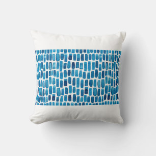 Coussin Arrière - plan motif transparent avec aquarelle bl