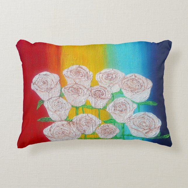 Coussin arrière - plan multicolore (Devant)