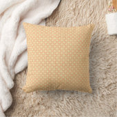 Coussin arrière - plan orange et blanc avec motif (Couverture)