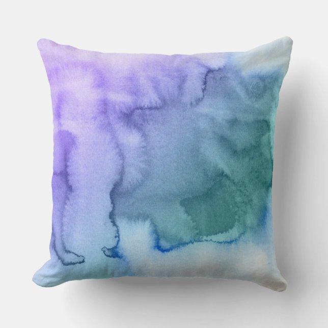Coussin Arrière - plan peint à la main 6 d'aquarelle (Recto)