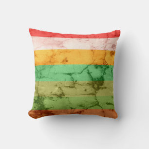 Coussin Arrière - plan Rainbow Grunge Stripes