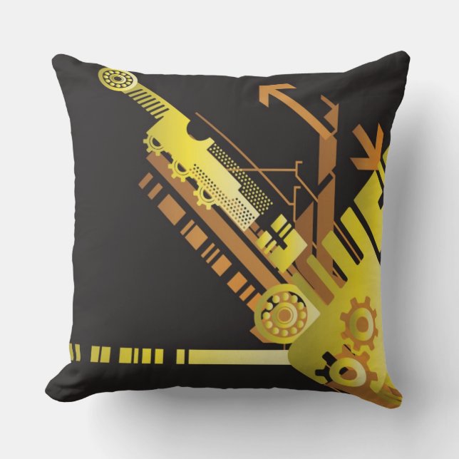 Coussin Arrière - plan tramé technique 5 (Recto)