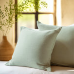 Coussin Arrière - plan vert sage personnalisé simple<br><div class="desc">Simple élégant apaisant sauge-vert arrière - plan personnalisé.</div>