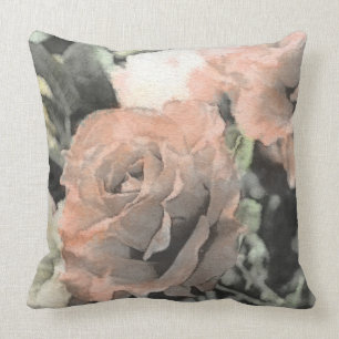 Coussin arrière - plan vintage floral d'art avec