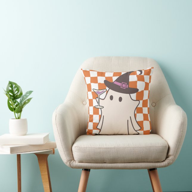 Coussin Arrière - plan Wavy d'Halloween (Chaise)