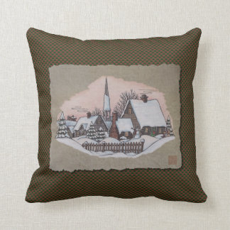 Coussin Arrivée de matin de Noël