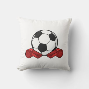 Coussin Arrivée sifflet & balle de football