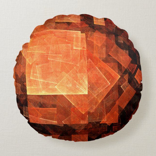 Coussin arrondi Abstrait de fenêtre (Devant)