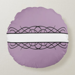 Coussin arrondi ivoire déco