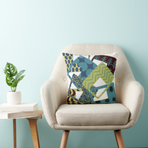 Coussin Arrondi Rectangles modernes du milieu du siècle