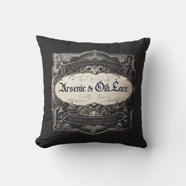 Coussin Arsenic & Old Lace Victorian (Recto)