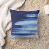 Coussin Art à coups de pinceau bleus (Couverture)