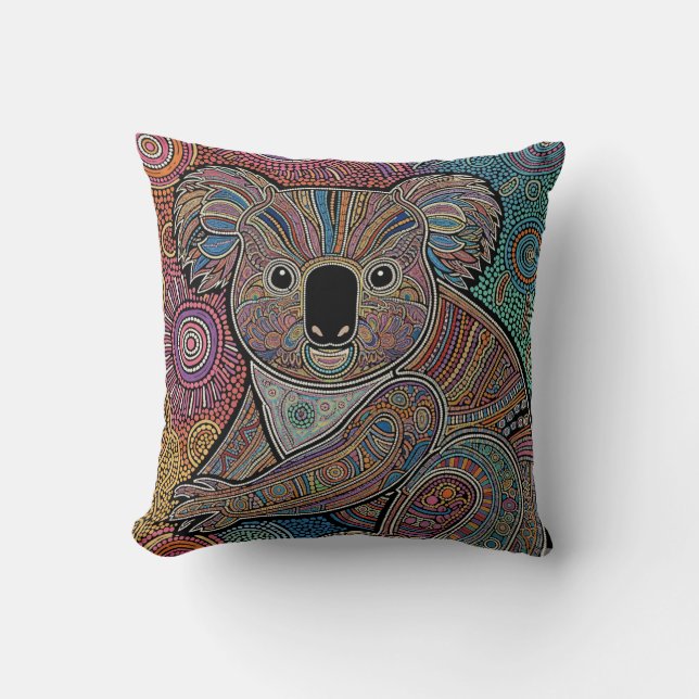 COUSSIN ART ABORIGÈNE DE KOALA (Recto)