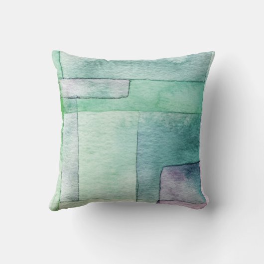 Coussin Art abstrait aquarelle (Verso)