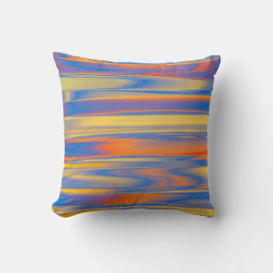 Coussin Art Abstrait arc-en-ciel couleur