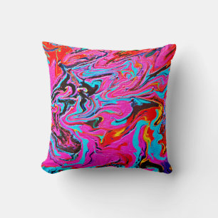 Coussin Art Abstrait, Arrière - plan, Peinture à la main,