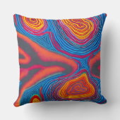 Coussin Art Abstrait autochtone Vol 03 (Verso)