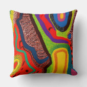 Coussin Art Abstrait autochtone Vol 06 (Verso)