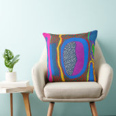 Coussin Art Abstrait autochtone Vol 07 (Chaise)