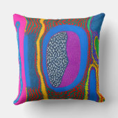 Coussin Art Abstrait autochtone Vol 07 (Verso)