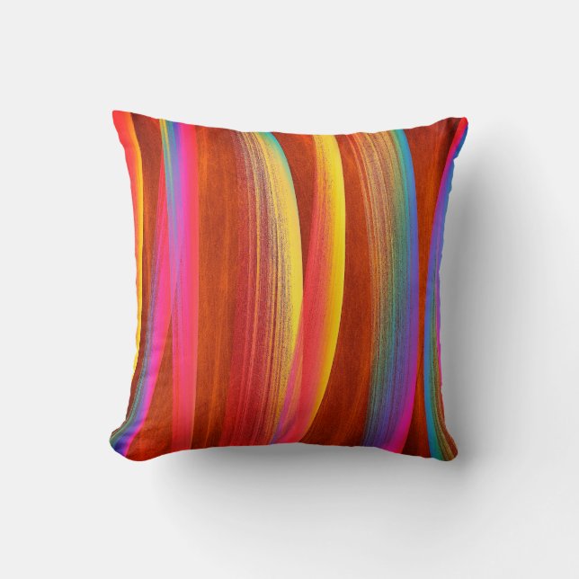 Coussin Art abstrait coloré (Recto)