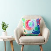 Coussin Art Abstrait coloré (Chaise)