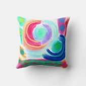 Coussin Art Abstrait coloré (Verso)