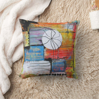 Coussin Art abstrait coloré