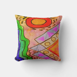 Coussin Art Abstrait coloré