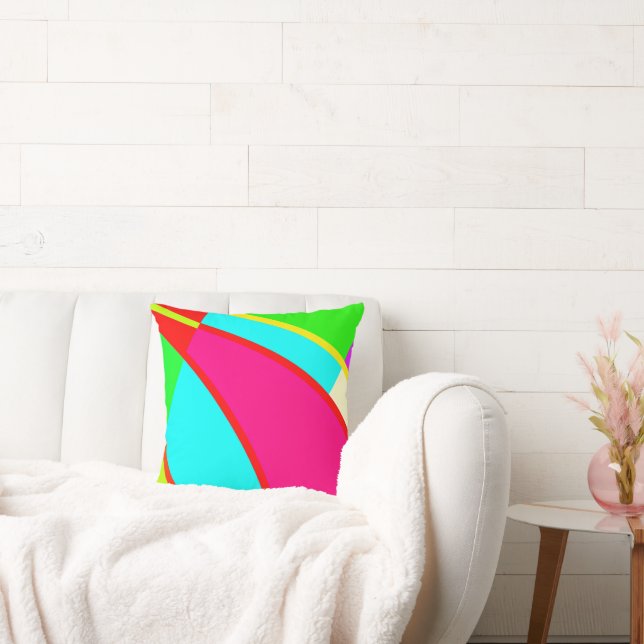 Coussin Art Abstrait coloré (Canapé)